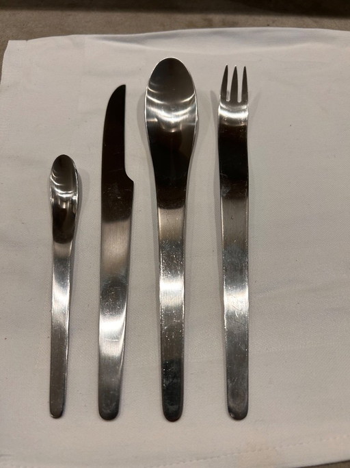 48-piece designer cutlery set by Georg Jensen.