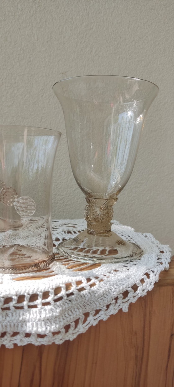 Image 1 of Juego de cristal de Murano de mediados de siglo "Bollenglass" - Estilo Venini