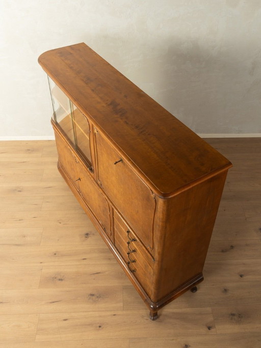 Vitrinekast uit de jaren 1950 – vitrinekasten, Glass, Wood (photo 2 of 13)