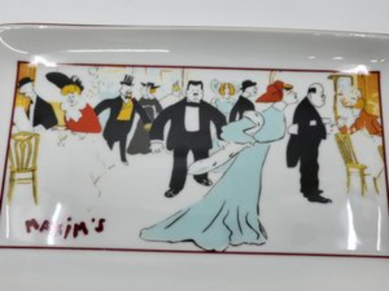 Image 1 of  Vide-Poche Maxims De Paris Ceramic Art Nouveau, France, 1980s