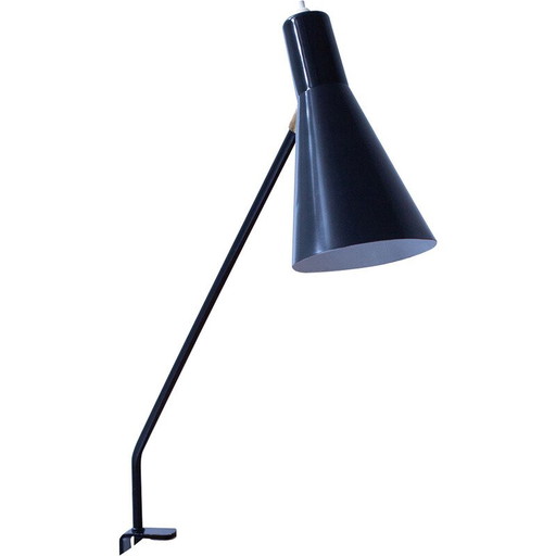 Vintage Schreibtischlampe aus Stahl und Aluminium von Alf Svensson für Bergboms, Schweden 1950