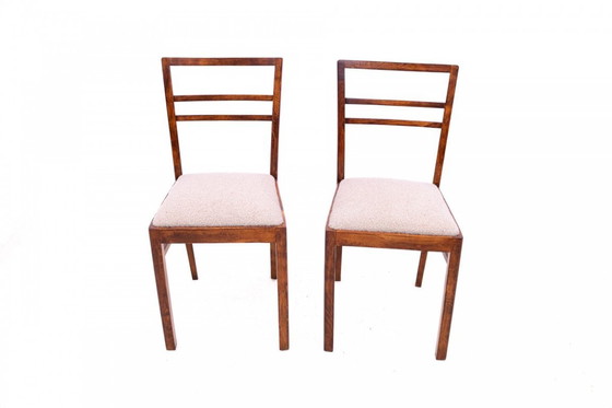 Image 1 of Paar Stühle, Polen, 1940er Jahre. Nach der Renovierung.