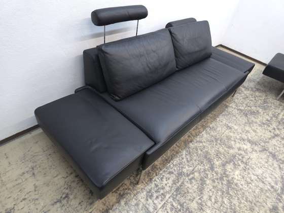 Image 1 of Canapé design trois places FSM Easy, canapé en cuir, canapé design Top