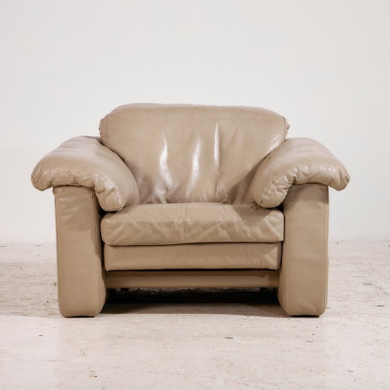 Image 1 of Conjunto de sofás de cuero Mk11355 «Modelo 4000» de Rolf Benz, juego de 4