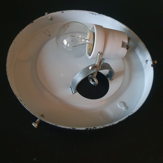 Image 1 of Lampe de plafond et applique murale vintage avec pointes en diamant nacrées,