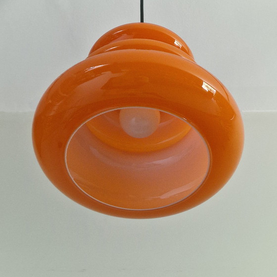 Image 1 of Vintage Pendant Lamp by Peill and Putzler, Germany, 1960. Model AH 1. Orange.