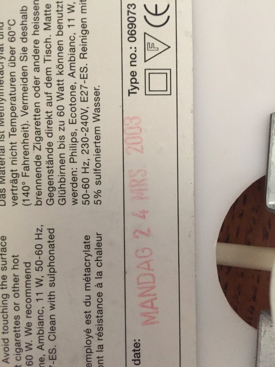 Image 1 of TAVOLO ILUMESA VINTAGE DI VERNER PANTON