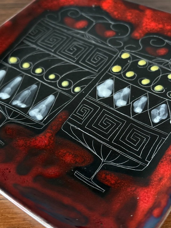 Image 1 of Coppia di piattini anni '50 di San Marino, stile Fantoni