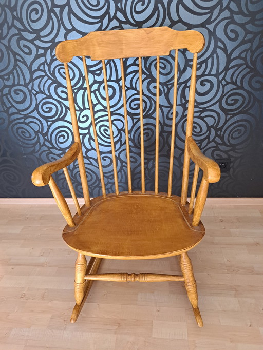 Wooden vintage rocking chair