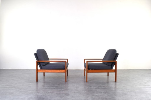 Fauteuils en teck danois du Mid Century, 1970, ensemble de 2
