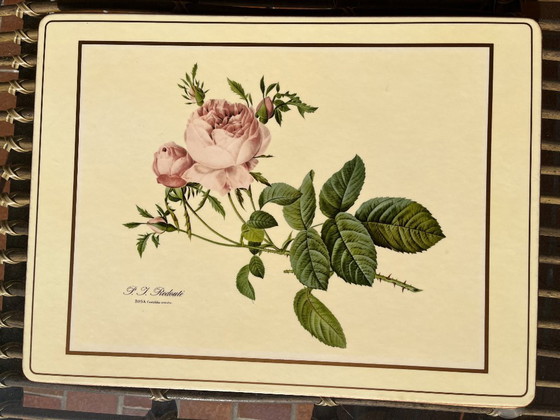 Image 1 of Sets de table Pimpernel - Collection Redouté Roses