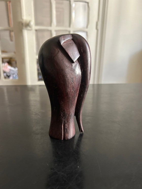 Image 1 of geschnitzter Holzelefant