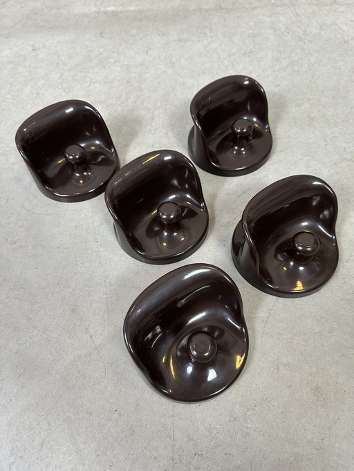 5x Vintage Designer Garderobenständer - KARTELL