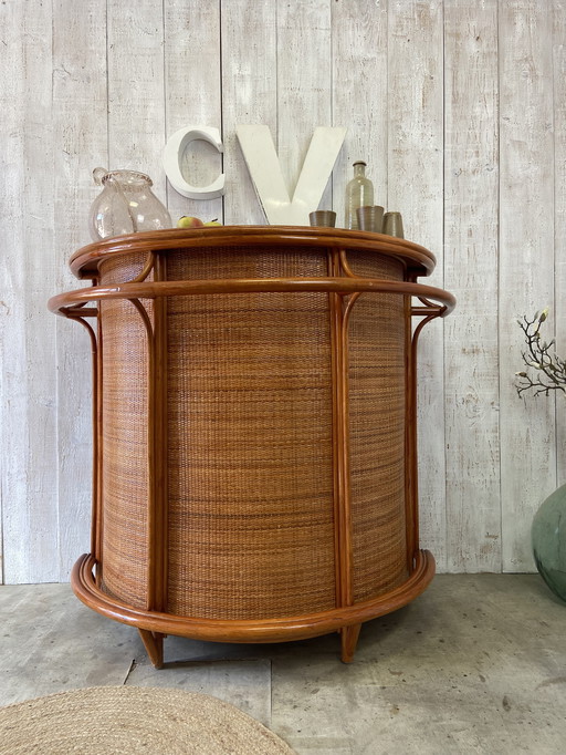 Vintage Rattan Bar