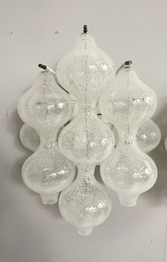 Image 1 of Ensemble de 2 appliques murales, modèle : « Tulipan 9 WA » pour KALMAR FRANKEN KG, Autriche, années 1960