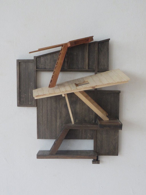 Eric Van Solm - ´De Verdieping´ – beeldhouwkunst, Wood