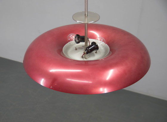 Image 1 of Lámpara de araña morada Bauhaus de IAS, década de 1930