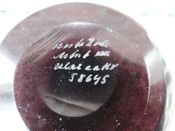 Signed Ulrica Hydman-Vallien for Kosta Boda ‘Black Magic’ glass bowl Sweden – Vases (photo 12 of 14)
