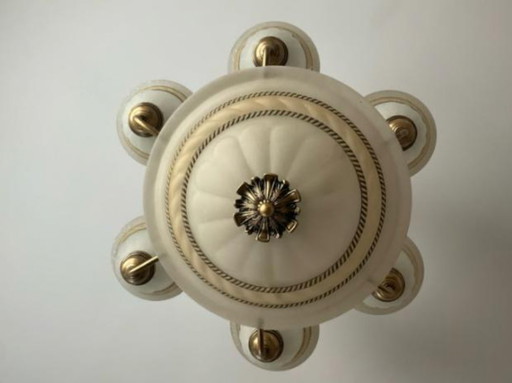 Lámpara de araña clásica de cinco luces