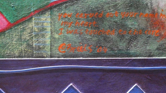 CLEMENS BRIELS - Chef-d'œuvre unique « Touché au plus profond de l'âme » (130 x 100 cm) - Signé + Certificat (photo 14 of 19)