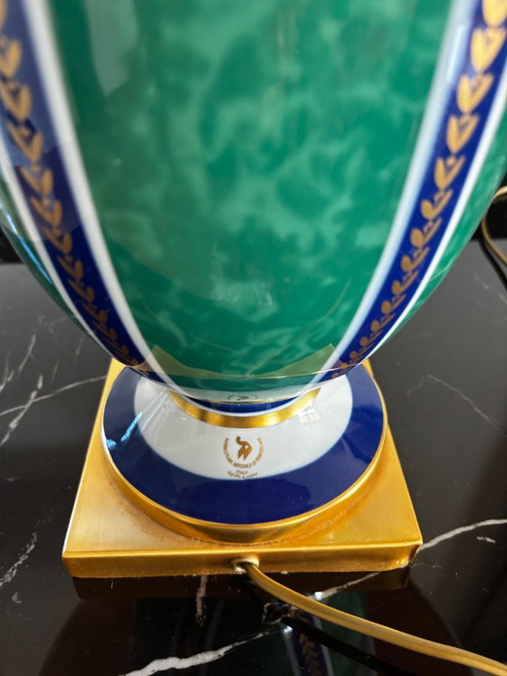 Vintage Table Lamp – Porcelain, Gold (photo 5 of 10)