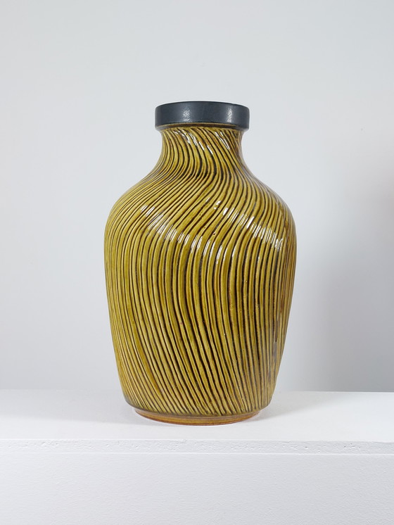 Image 1 of Grande vaso vintage giallo, Carstens Keramik, Tönnieshof, Germania Ovest, anni '70
