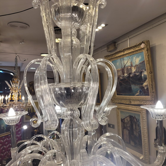 Image 1 of Lámpara De Techo /Chandelier Barovier & Toso, Cristal Soplado, 60’S – Italia