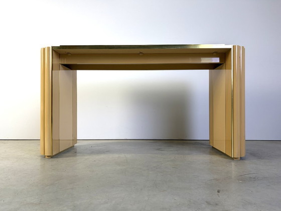 Consolle laccata di Alain Delon per Maison Jansen, anni '70 – Console, Metallo, Legno (photo 8 of 10)