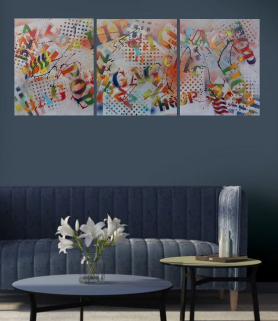 Image 1 of LOCATION - painting by 2Luss'Art - size 140 x 55 - Free delivery -