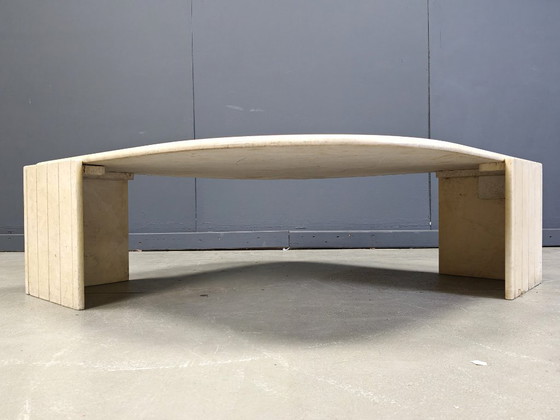 Image 1 of Vintage travertine coffee table by Roche Bobois, 1970s