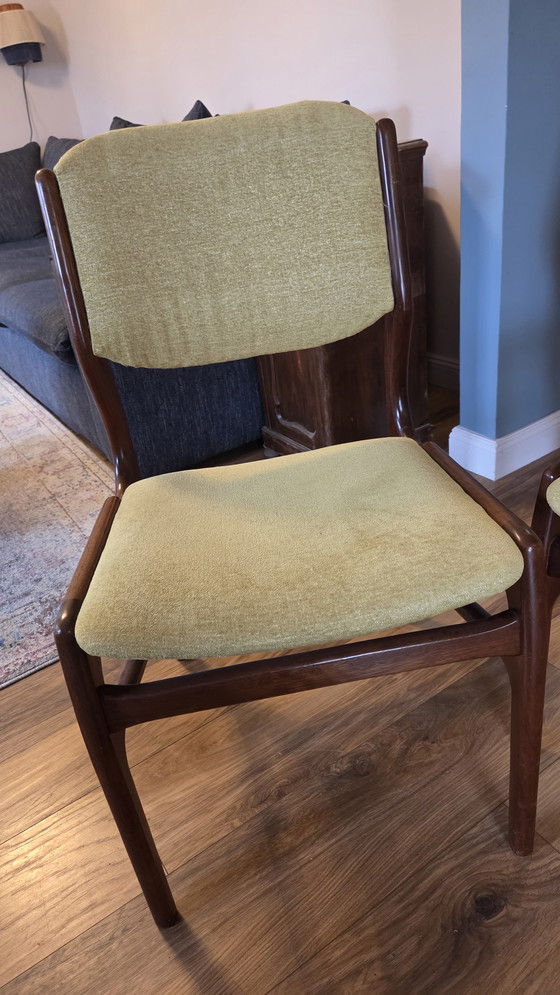 Image 1 of 4 originale dänische Esszimmerstühle aus den 1970er Jahren