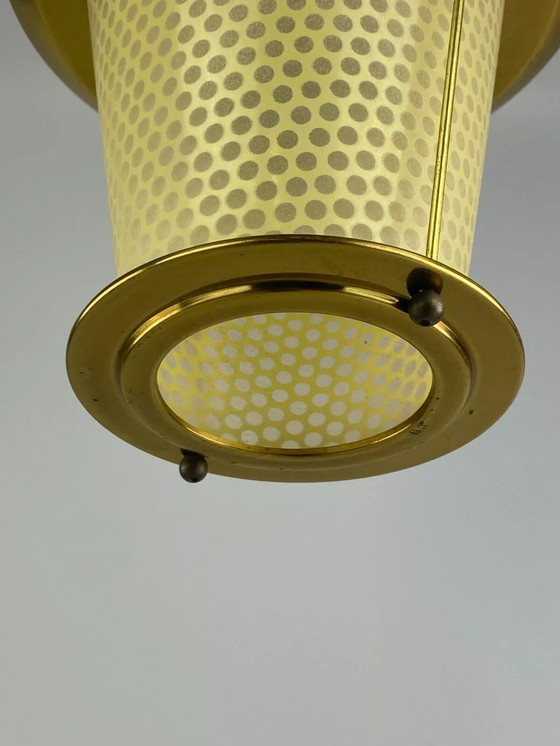 Image 1 of Lampada da soffitto anni '50 e '60, design in ottone di metà secolo, anni '50 e '60