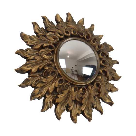 Image 1 of Kleine Italiaanse Zonnespiegel Sunburst Rococo Stijl 24cm