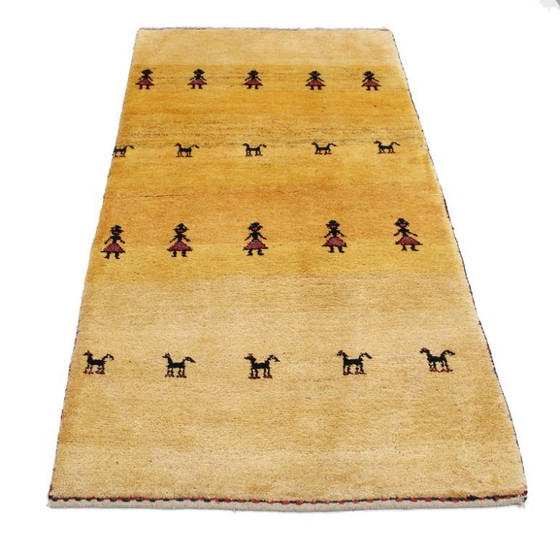 Image 1 of Original Perserteppich Gabbeh Ghashghai Orientteppich 172 cm x 96 cm Alt Natur