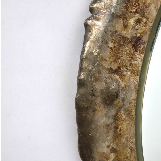 Image 1 of Magnificent mirrors space age, brutalist enamel bronzes