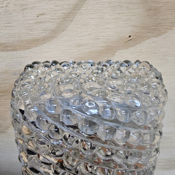 Image 1 of Vintage Wandlamp Glashutte Limburg bubbel glas textuur (jaren 60/70 / 60s / 70s) luchtbel textuur (organisch)