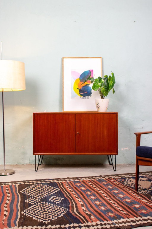 Vintage teak chest of drawers sideboard cabinet mid century 60s