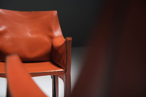 Image 1 of Poltrone Cab 413 (2) in pelle di Mario Bellini per Cassina.