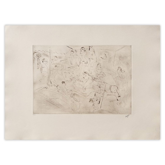 Image 1 of Jules Pascin, Il figliol prodigo tra le fanciulle, acquaforte, 1980