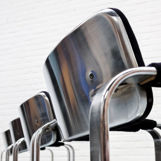 Image 1 of Eero Aarnio Silber Stühle Satz von 4