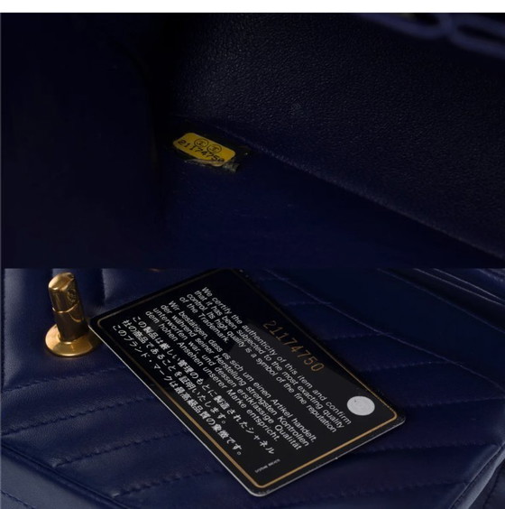 Image 1 of Borsa CHANEL Timeless/Classique in Cuir Bleu - 103359