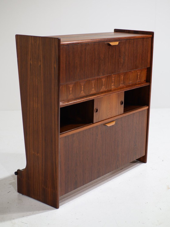 Mobile bar Johannes Andersen in palissandro, stile danese anni '50. – Wood, Vintage (photo 6 of 18)