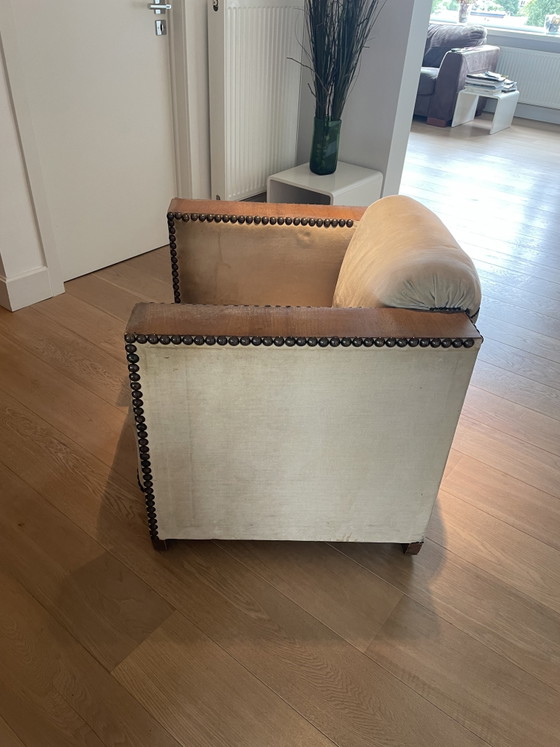 Poltrona Art Déco, anni '60 – Poltrone, Velvet, Wood (photo 6 of 8)