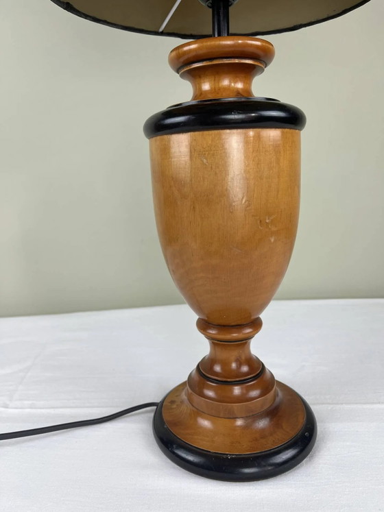 Hand-painted lampshade ambient lamp – Table lamps, Wood, Bohemian (photo 6 of 13)