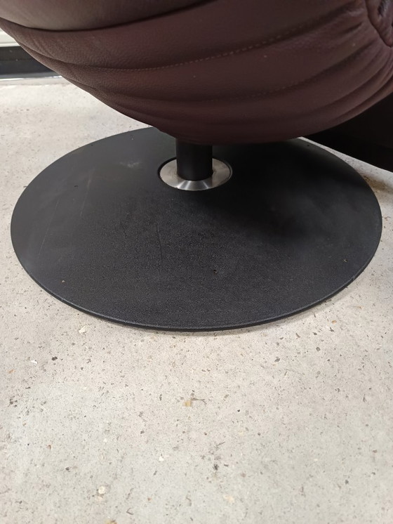 Image 1 of Fauteuil Jori 'Yoga' / Fauteuil pivotant en cuir