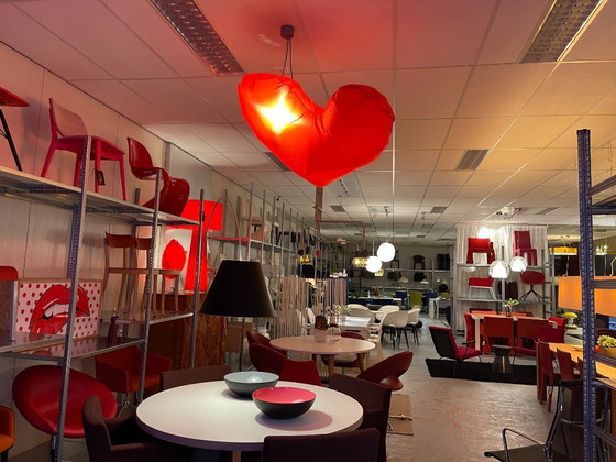 Image 1 of Lampe en forme de cœur, lueur, souffler