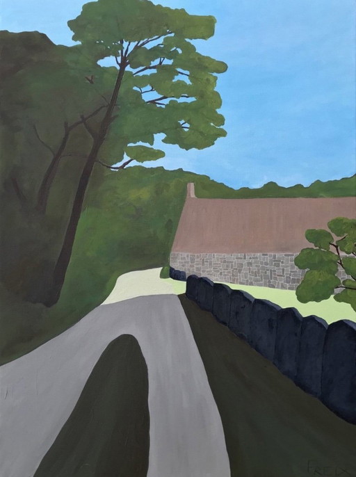 Oil on canvas stretcher.  Format 73x54 cm