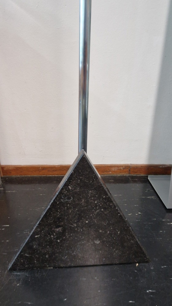Designer Coat Rack Stainless Steel and Black Marble for Sale – rvs (photo 3 of 4)