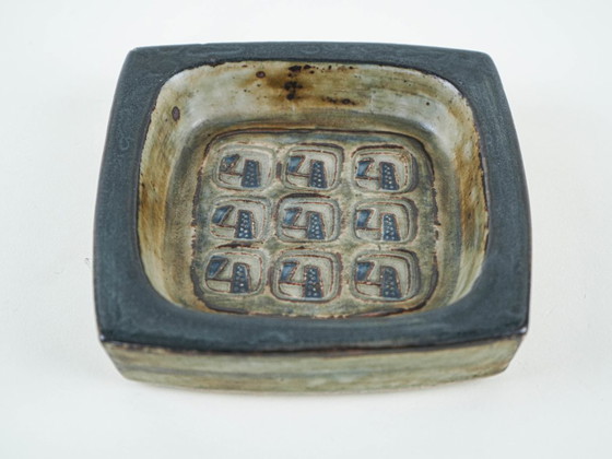 Bol en céramique, design danois, années 1960, fabriqué par Royal Copenhagen, Accessoires de cuisine, Vert (photo 6 sur 9)