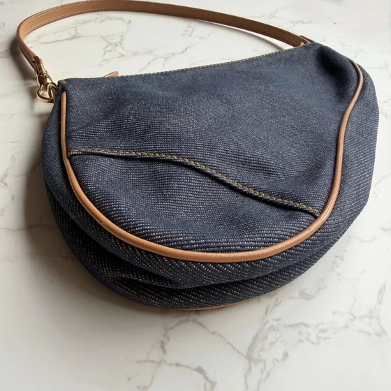 Christian Dior pochette de mezclilla Saddle – Clutches, Cuero, Denim, Vintage (photo 6 of 13)